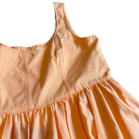 Cinq a Sept Kilah Orange A-Line Dress Sleeveless Defined Waist Size 10 Women's - Picture 6 of 14